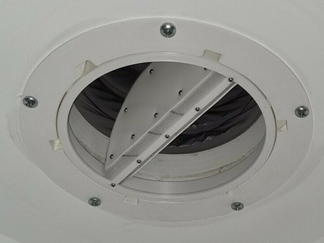 Connecteur air 160mm avec verrouillage magnétique et clapet anti-retour